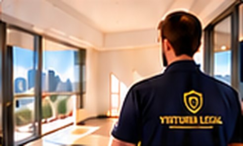 Vistoriador conferindo apartamento novo antes da entrega das chaves